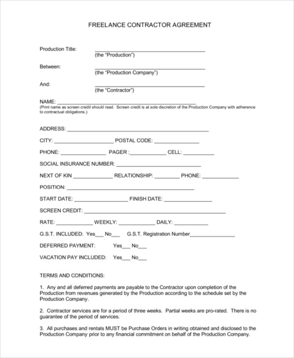 13+ Sample Freelance Contract Templates Free, Sample, Example 13+ Sample Freelance Contract Templates Free, Sample, Example