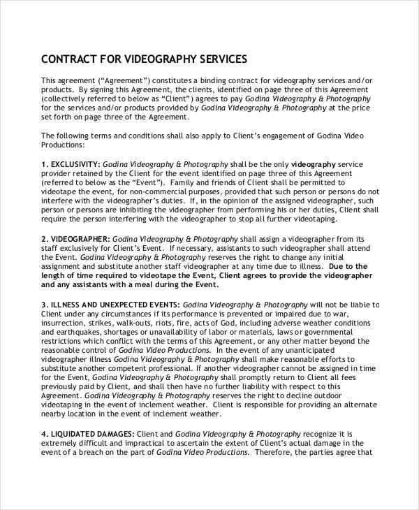 videographer contracts template Tier.brianhenry.co videographer contracts template Tier.brianhenry.co