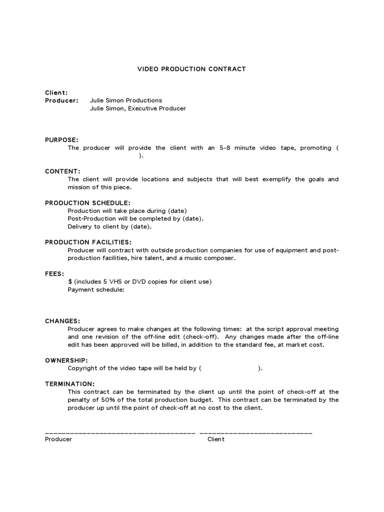 videographer contracts template Tier.brianhenry.co videographer contracts template Tier.brianhenry.co
