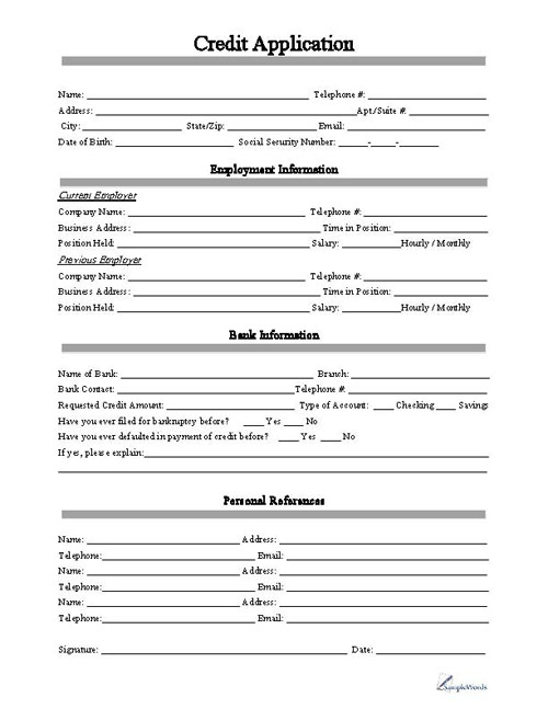 client application form template free printable business credit client application form template free printable business credit