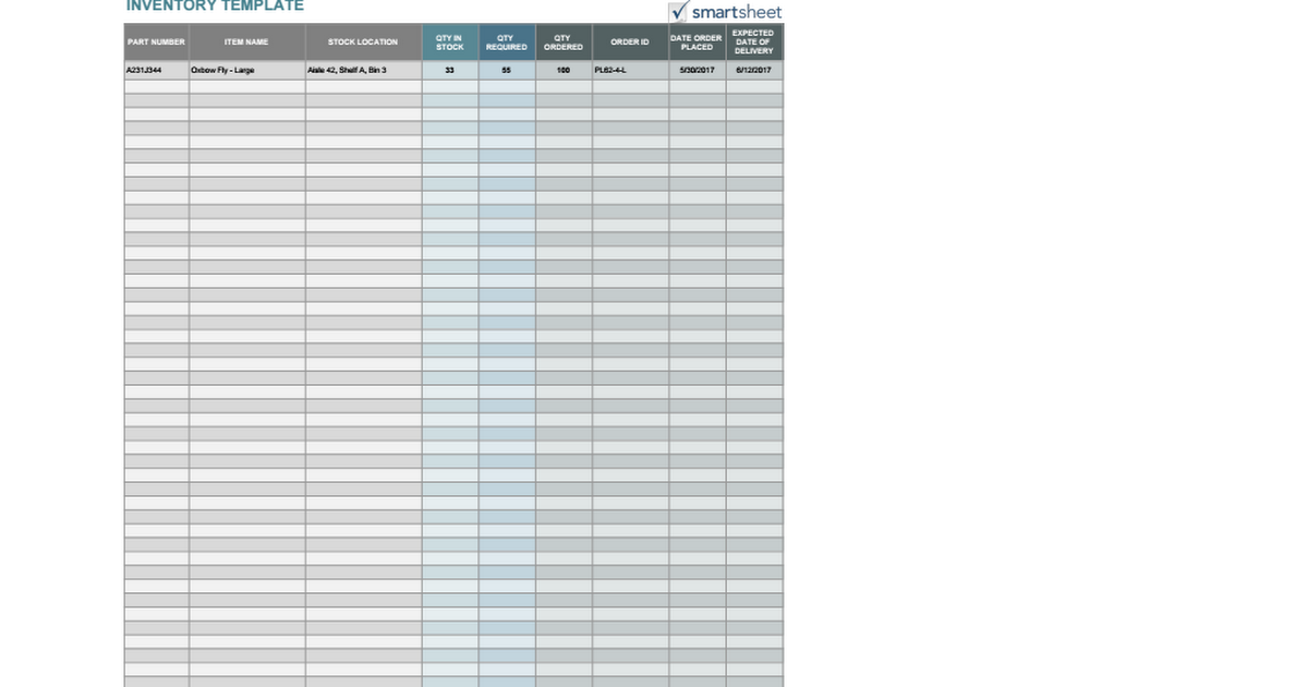 INVENTORY TEMPLATE Google Sheets INVENTORY TEMPLATE Google Sheets