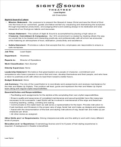 hair stylist job description April.onthemarch.co hair stylist job description April.onthemarch.co