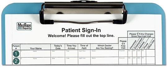 Blue 8.5x11 HIPAA Compliant Privacy Sign In Sheets For Doctors Blue 8.5x11 HIPAA Compliant Privacy Sign In Sheets For Doctors