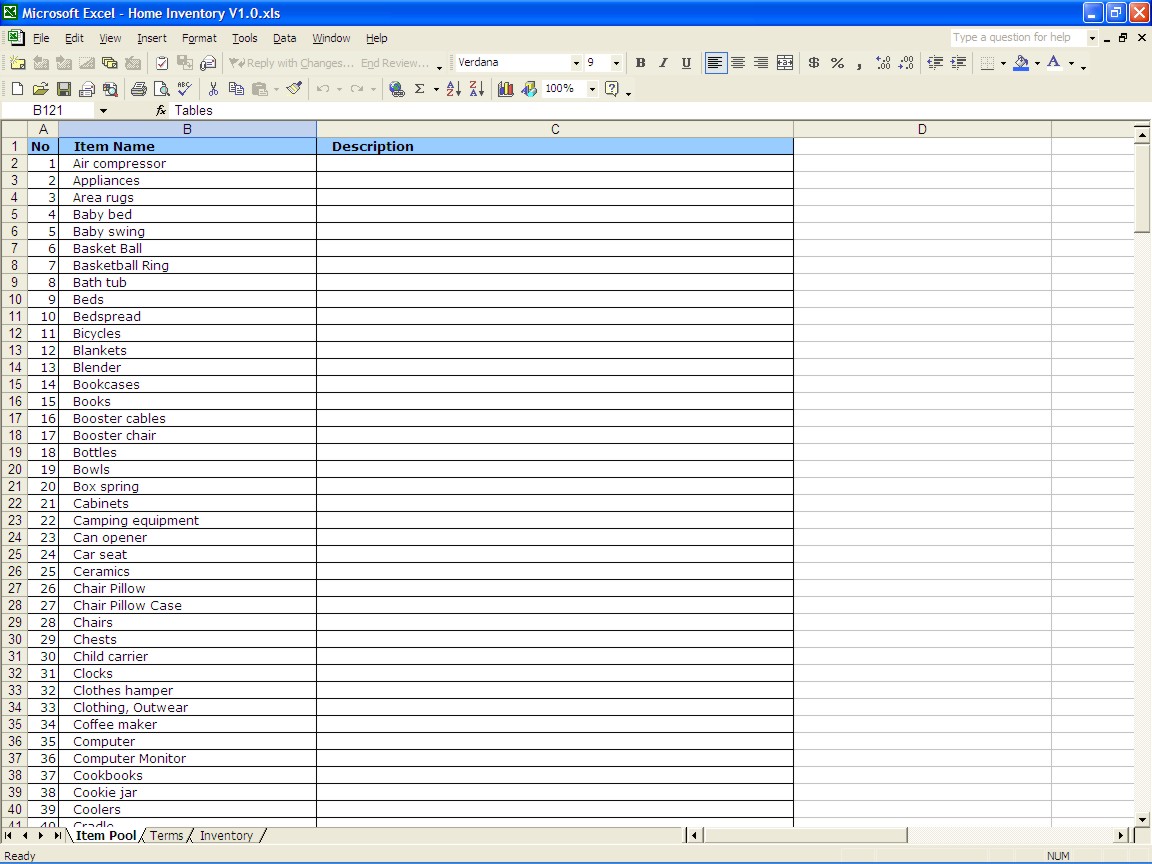 Moving Inventory List Or Home Inventory Template For Your Moving Inventory List Or Home Inventory Template For Your