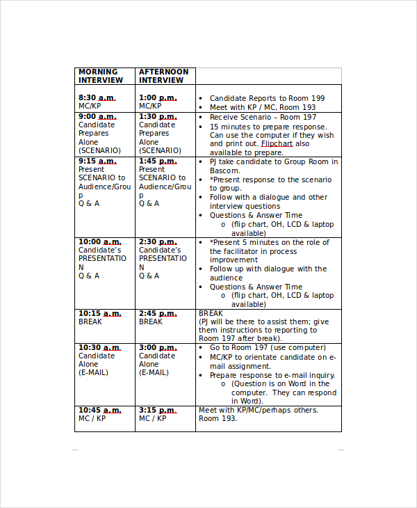 The interview schedule template that is designed by us has helped 