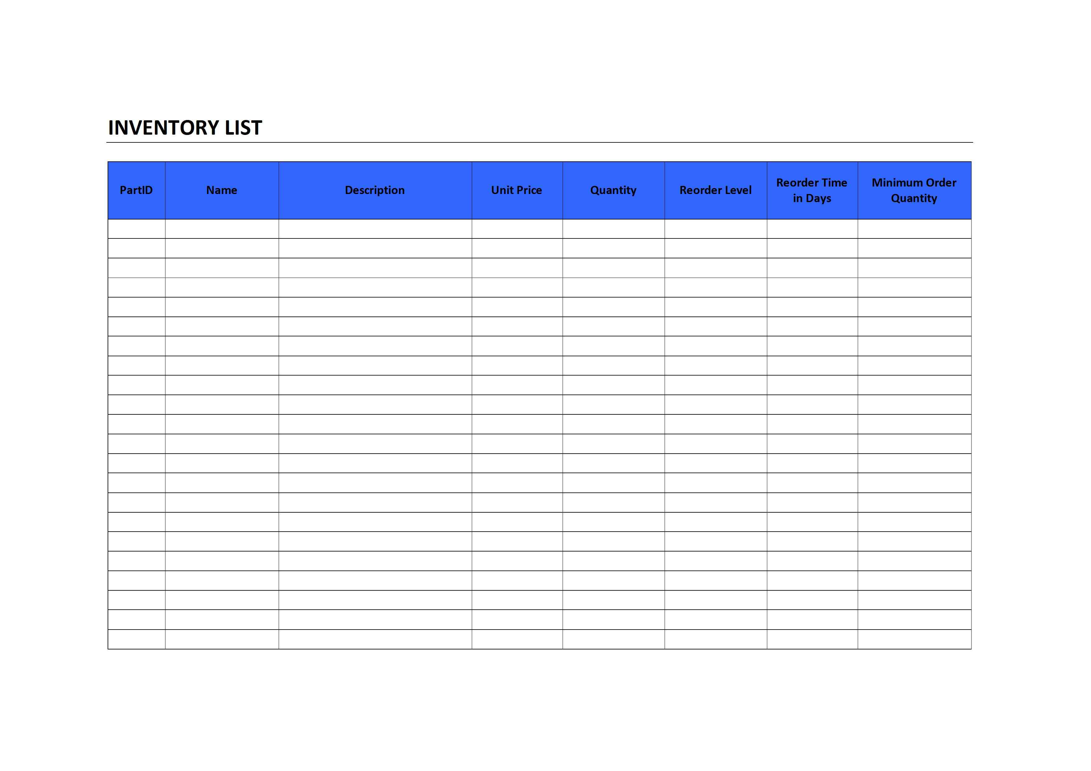 inventory template word April.onthemarch.co inventory template word April.onthemarch.co