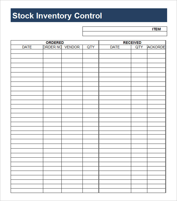 Inventory Control Template Stock Inventory Control Spreadsheet Inventory Control Template Stock Inventory Control Spreadsheet