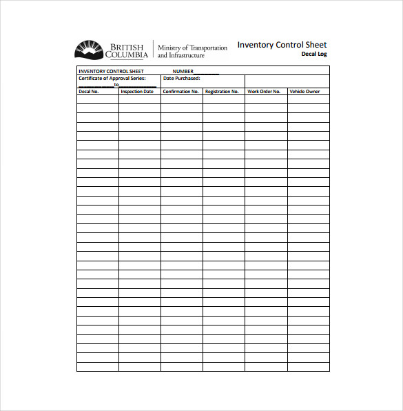 Inventory Sheet Template 14+ Free Excel, PDF Documents Download Inventory Sheet Template 14+ Free Excel, PDF Documents Download