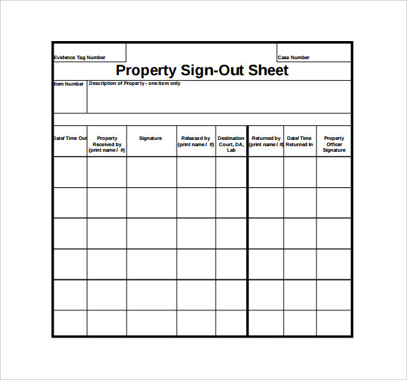 Free Truck Inventory Sign Out Sheet | Templates at Free Truck Inventory Sign Out Sheet | Templates at