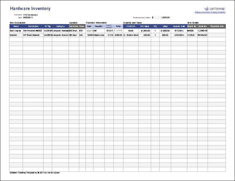 Free Excel Inventory Templates Free Excel Inventory Templates