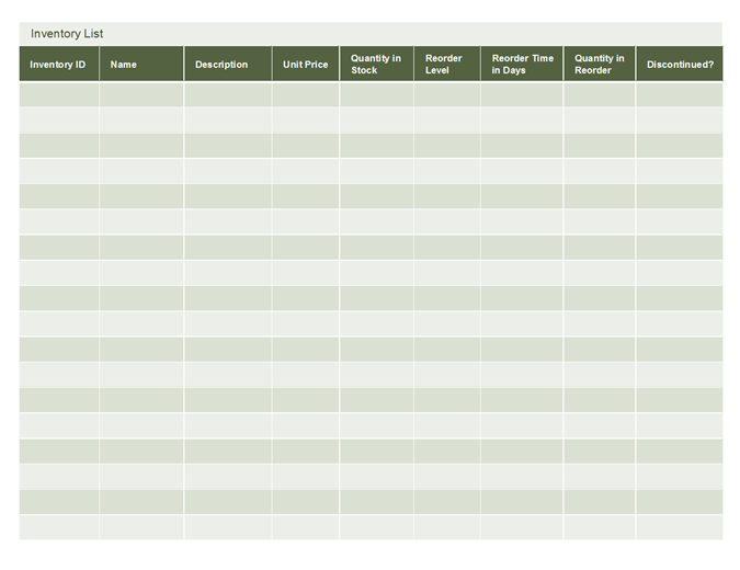 Free Excel Inventory Templates Free Excel Inventory Templates