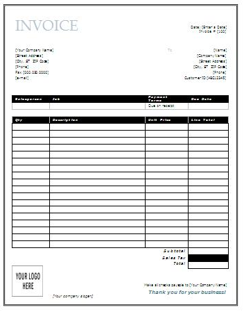 Printable Invoice Templates Printable Invoice Templates
