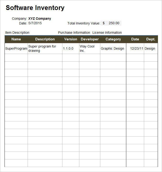 IT Inventory Template 15 Free Word, Excel Documents Download IT Inventory Template 15 Free Word, Excel Documents Download