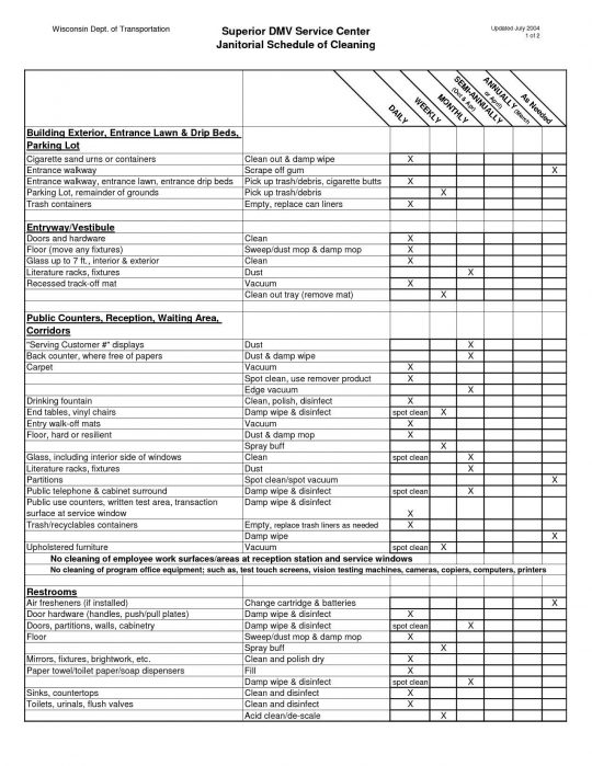 janitor checklist template April.onthemarch.co janitor checklist template April.onthemarch.co