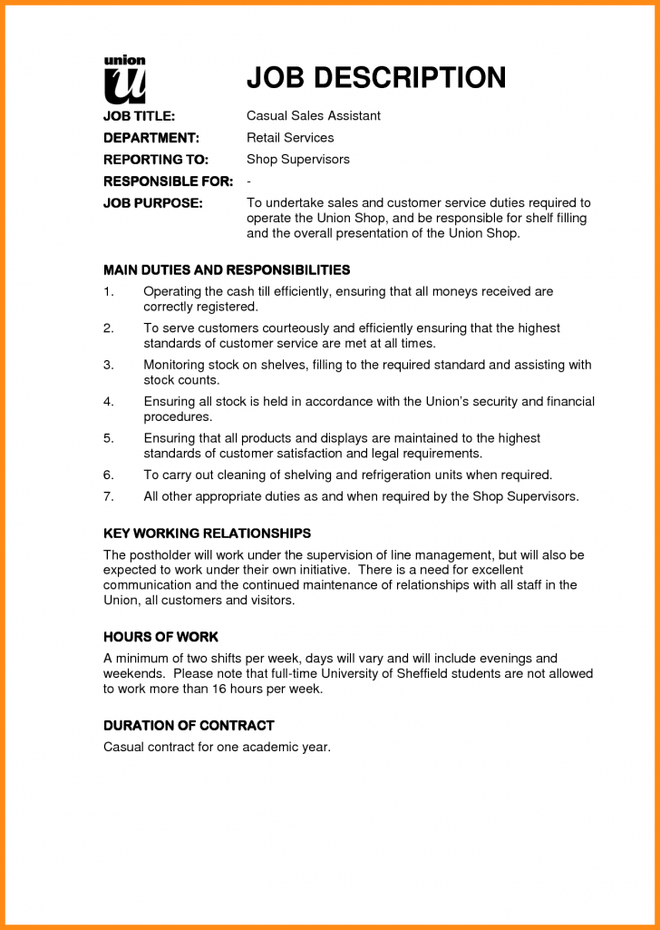 Template: Job Description Template Template: Job Description Template
