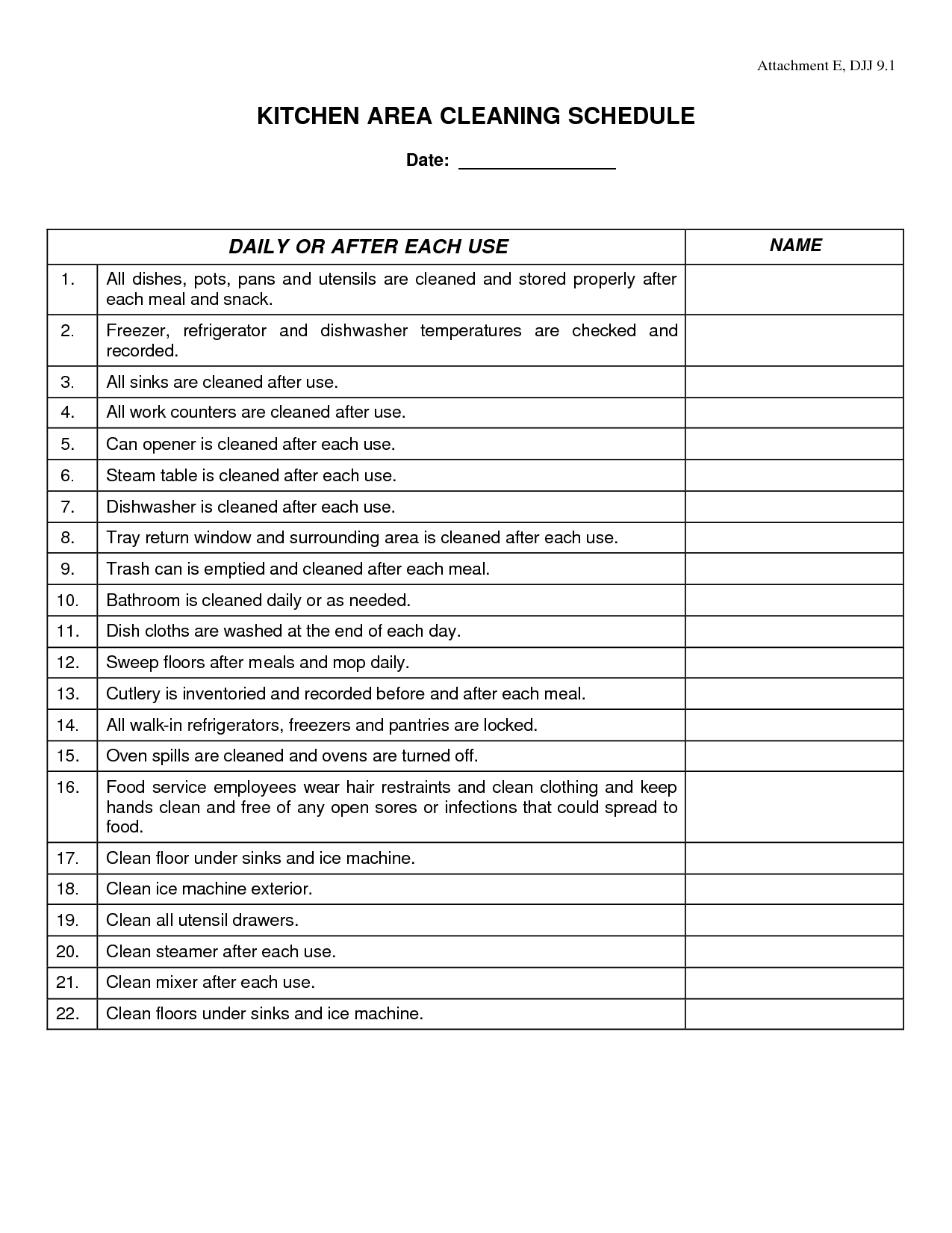 sample kitchen cleaning schedule Tier.brianhenry.co sample kitchen cleaning schedule Tier.brianhenry.co