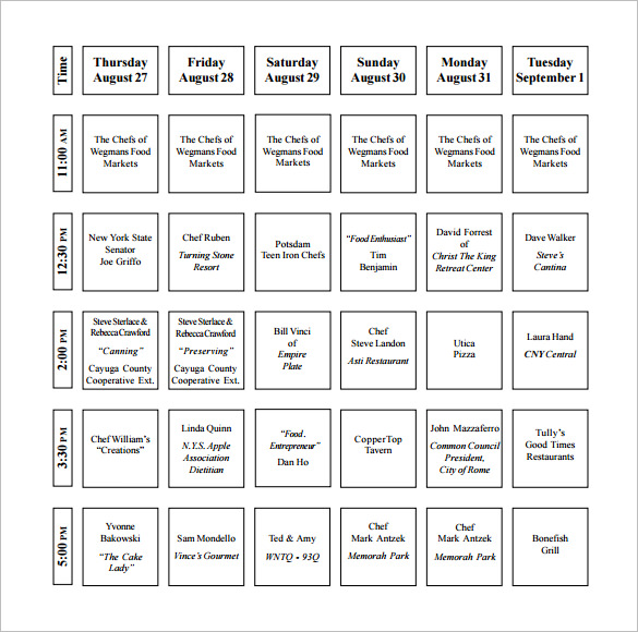Kitchen Schedule Templates 15+ Free Word, Excel, PDF Format Kitchen Schedule Templates 15+ Free Word, Excel, PDF Format
