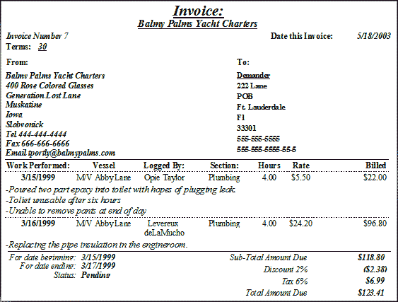 Labor Invoice Template Labor Invoice Template