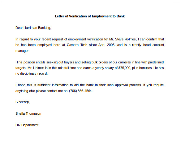 15+ Letter of Employment Templates DOC, PDF | Free & Premium 15+ Letter of Employment Templates DOC, PDF | Free & Premium