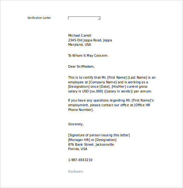 Free Employment Letter Template – 28+ Free Word, PDF Documents Free Employment Letter Template – 28+ Free Word, PDF Documents