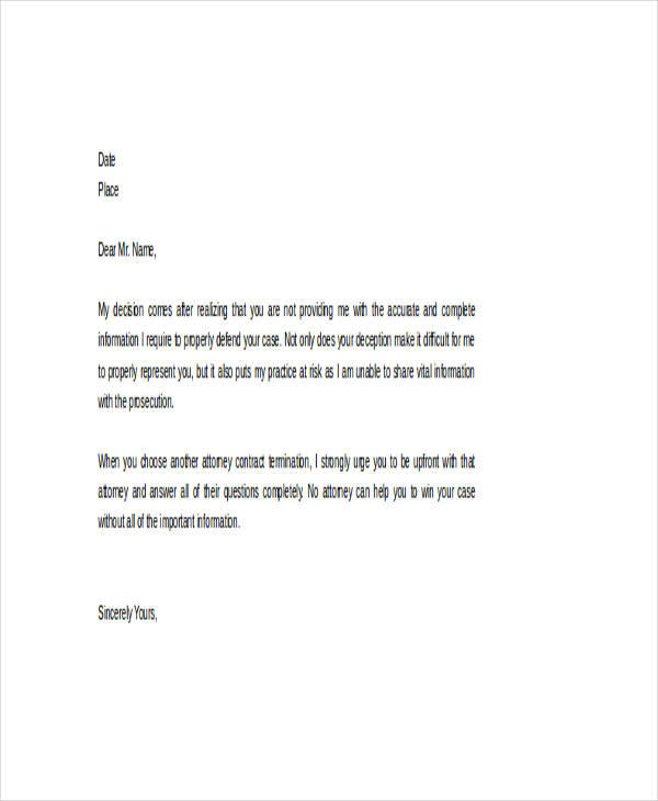 53+ Termination Letter Examples & Samples PDF, DOC 53+ Termination Letter Examples & Samples PDF, DOC