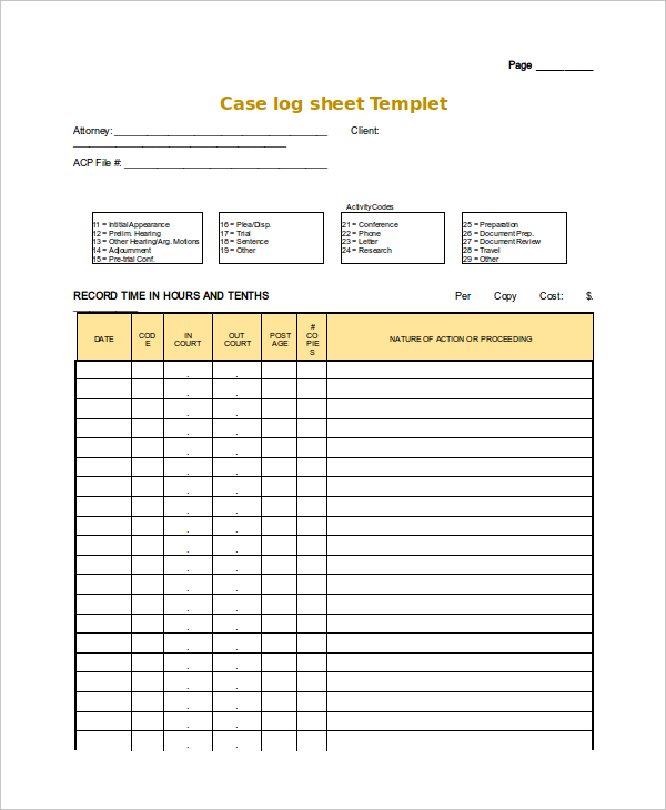 Log Sheet Template 18+ Free Word, Excel, PDF Documents Download Log Sheet Template 18+ Free Word, Excel, PDF Documents Download