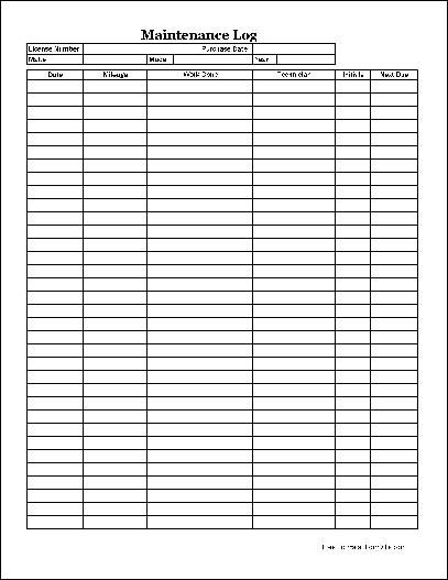 Vehicle Maintenance Log Sheet | New Business | Pinterest | Vehicle Vehicle Maintenance Log Sheet | New Business | Pinterest | Vehicle