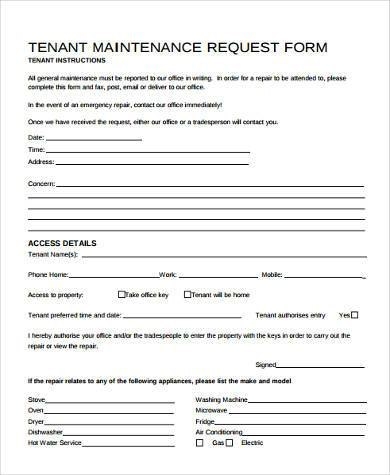 Collection of Solutions for Maintenance Request Form Template Of Collection of Solutions for Maintenance Request Form Template Of