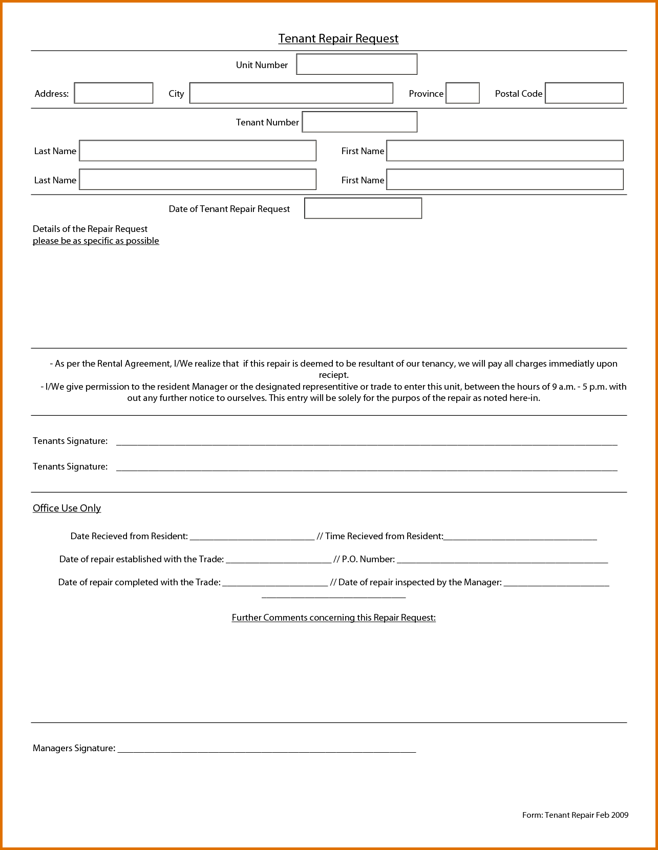 maintenance request form template Tier.brianhenry.co maintenance request form template Tier.brianhenry.co