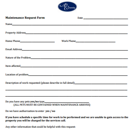 maintenance request form template Tier.brianhenry.co maintenance request form template Tier.brianhenry.co