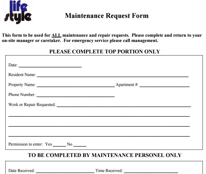 sample request form template maintenance request form template sample request form template maintenance request form template
