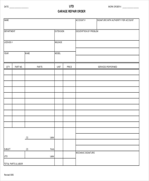 mechanic work order Kleo.beachfix.co mechanic work order Kleo.beachfix.co