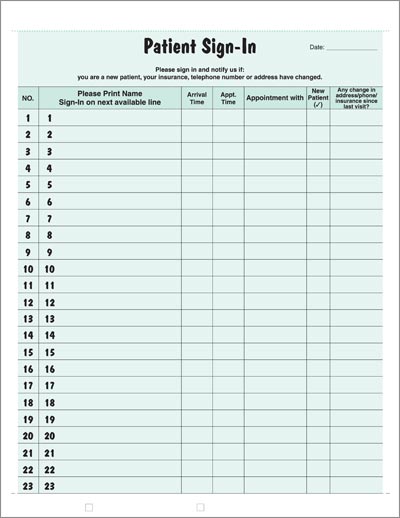 medical sign in sheet   April.onthemarch.co