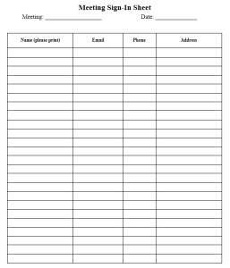 meeting attendance sheet template Kleo.beachfix.co meeting attendance sheet template Kleo.beachfix.co