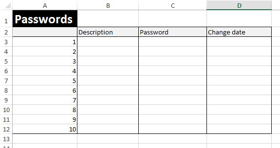password template for excel April.onthemarch.co password template for excel April.onthemarch.co