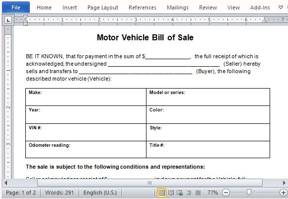 microsoft office bill of sale template motor vehicle bill of sale microsoft office bill of sale template motor vehicle bill of sale