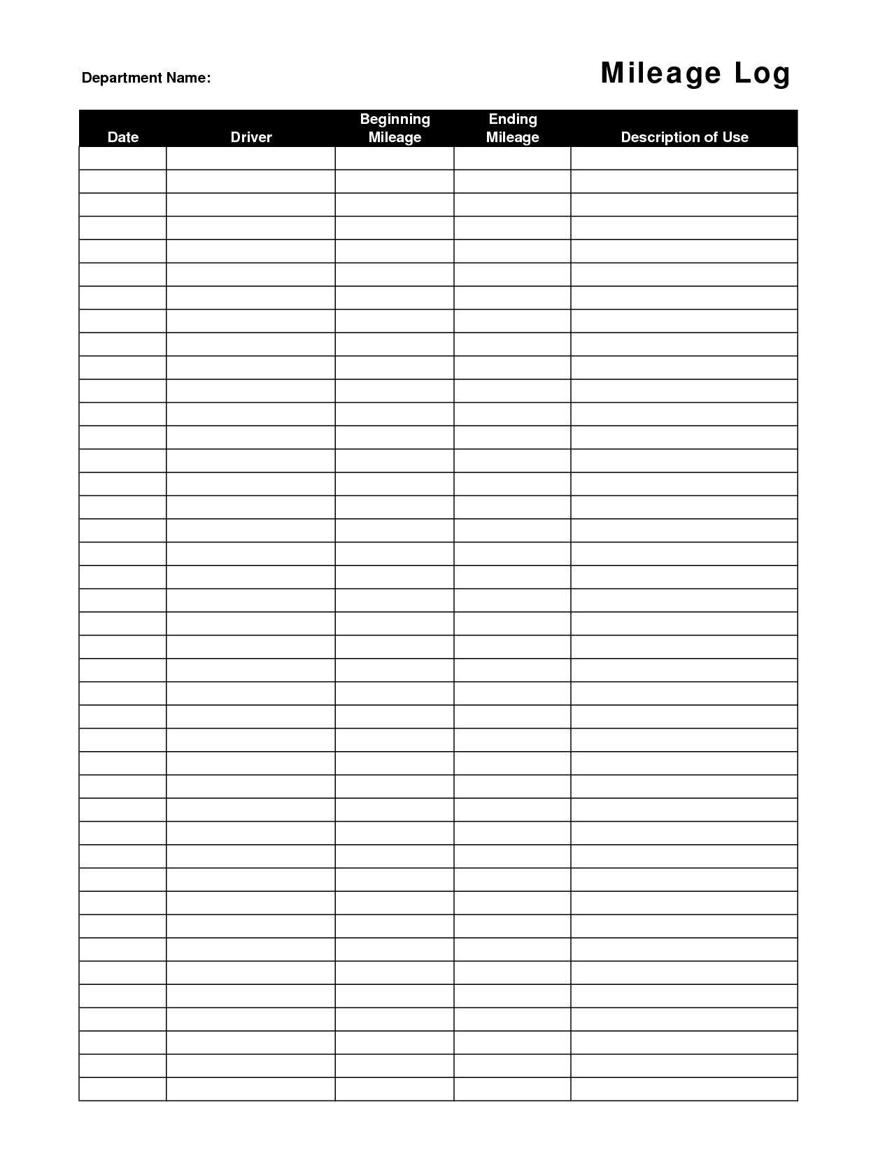 30 Printable Mileage Log Templates (Free) Template Lab 30 Printable Mileage Log Templates (Free) Template Lab