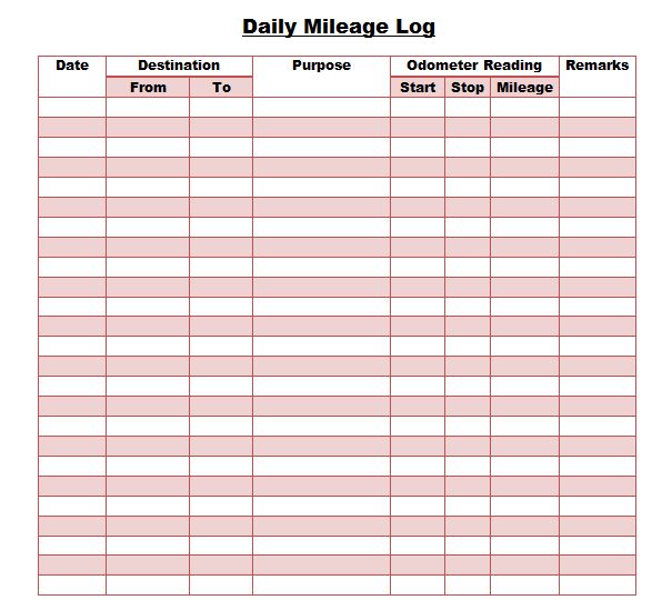 30 Printable Mileage Log Templates (Free) Template Lab 30 Printable Mileage Log Templates (Free) Template Lab