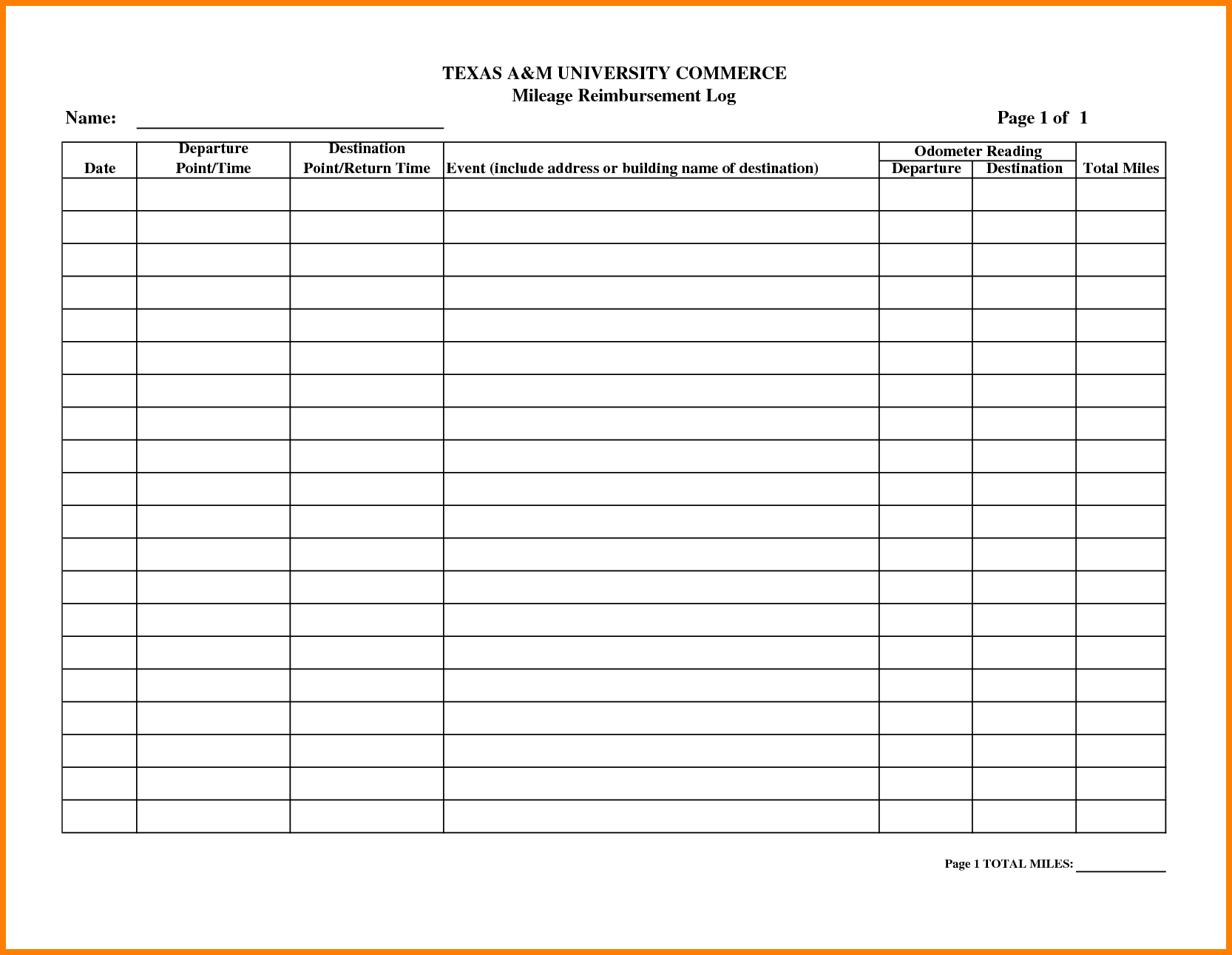 Mileage Reimbursement Form 9+ Free Sample, Example, Format Mileage Reimbursement Form 9+ Free Sample, Example, Format