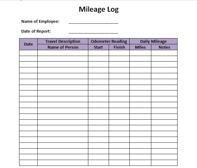 30 Printable Mileage Log Templates (Free) Template Lab 30 Printable Mileage Log Templates (Free) Template Lab