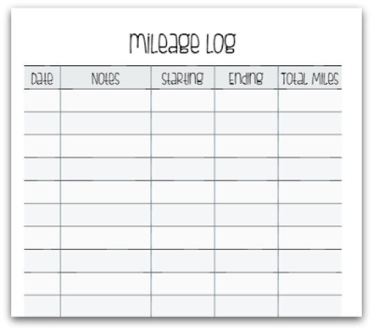 Free Mileage Tracking Log and Mileage Reimbursement Form Free Mileage Tracking Log and Mileage Reimbursement Form