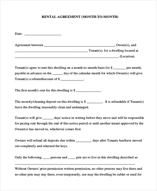 month to month room rental agreement template Kleo.beachfix.co month to month room rental agreement template Kleo.beachfix.co