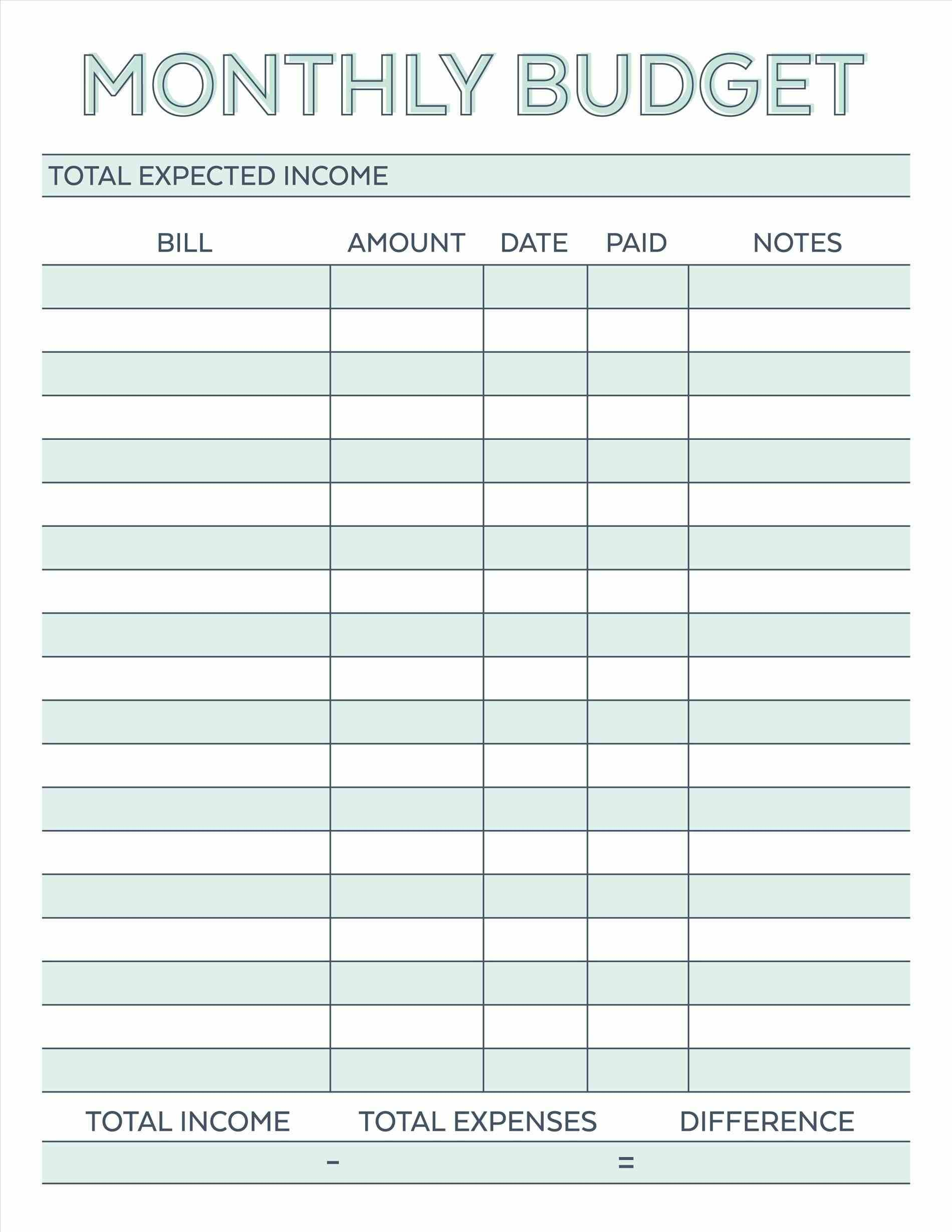 Budget Planner Planner Worksheet Monthly Bills Template Free Budget Planner Planner Worksheet Monthly Bills Template Free