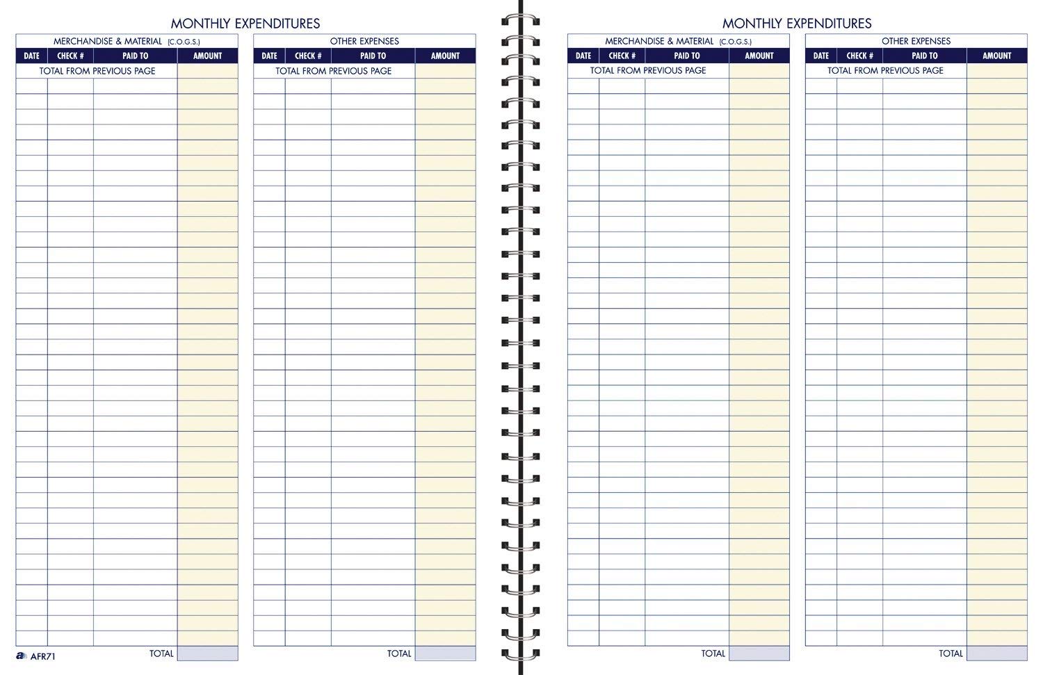 Monthly Bookkeeping Record Template Monthly Bookkeeping Record Template
