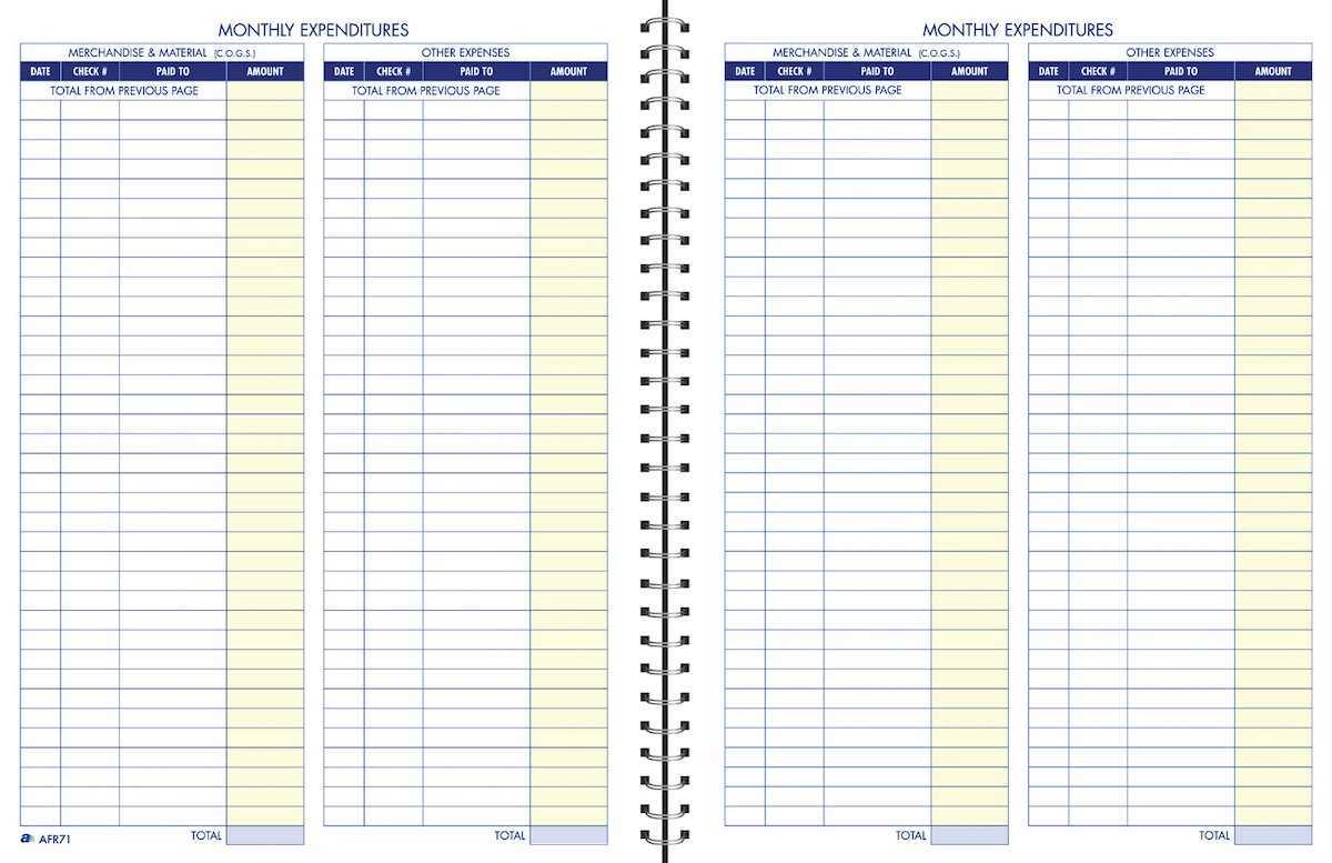 Amazon.: Adams Bookkeeping Record Book, Monthly Format, 8.5 x Amazon.: Adams Bookkeeping Record Book, Monthly Format, 8.5 x