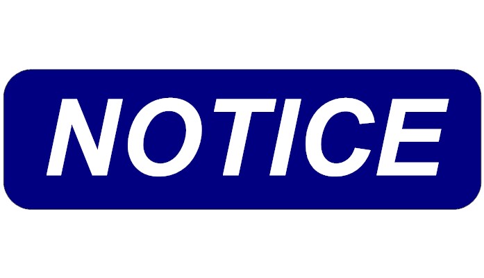 notice sign template printable notice sign template printable