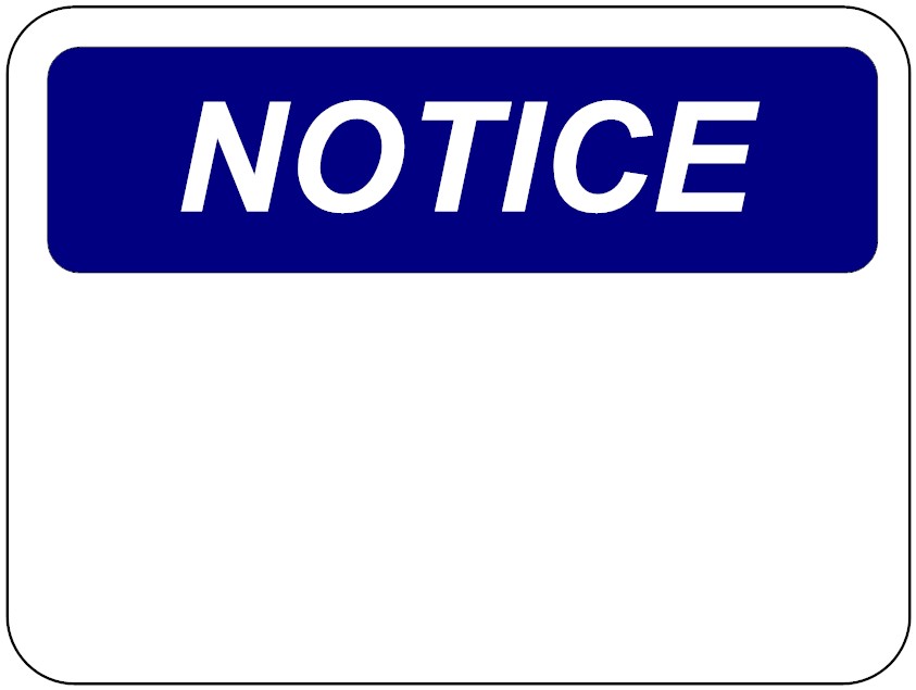 notice sign template printable notice sign template printable