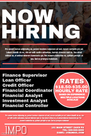 Customizable Design Templates for Now Hiring Flyer | PosterMyWall Customizable Design Templates for Now Hiring Flyer | PosterMyWall