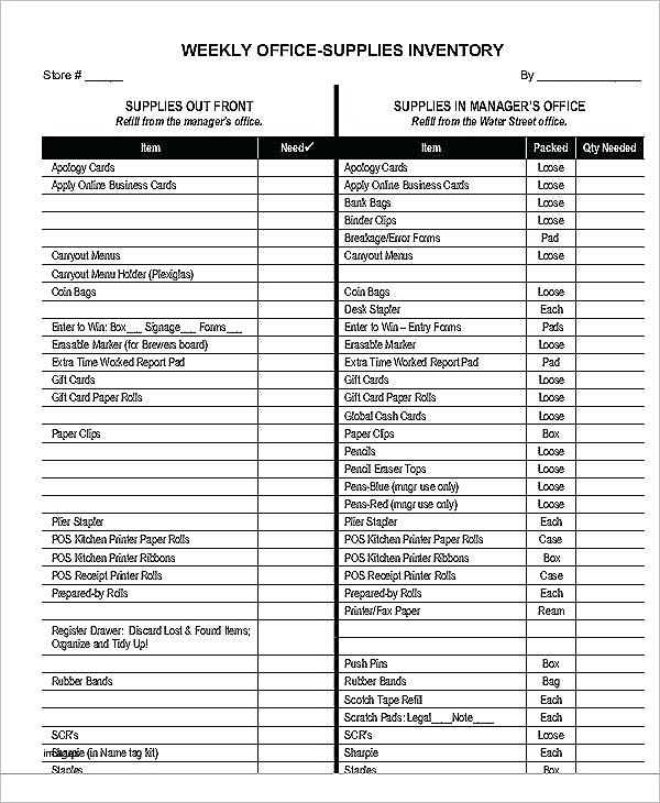 Inventory list with reorder highlighting Inventory list with reorder highlighting