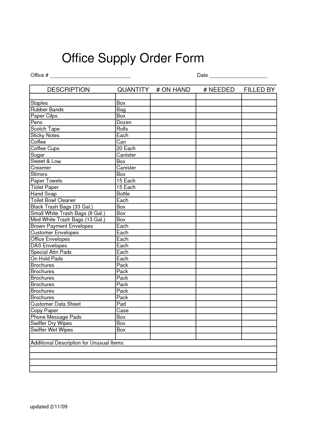 office supply form template 10 supply order templates free sample office supply form template 10 supply order templates free sample